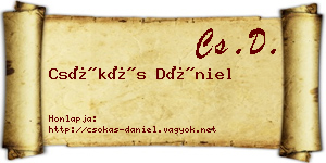 Csókás Dániel névjegykártya